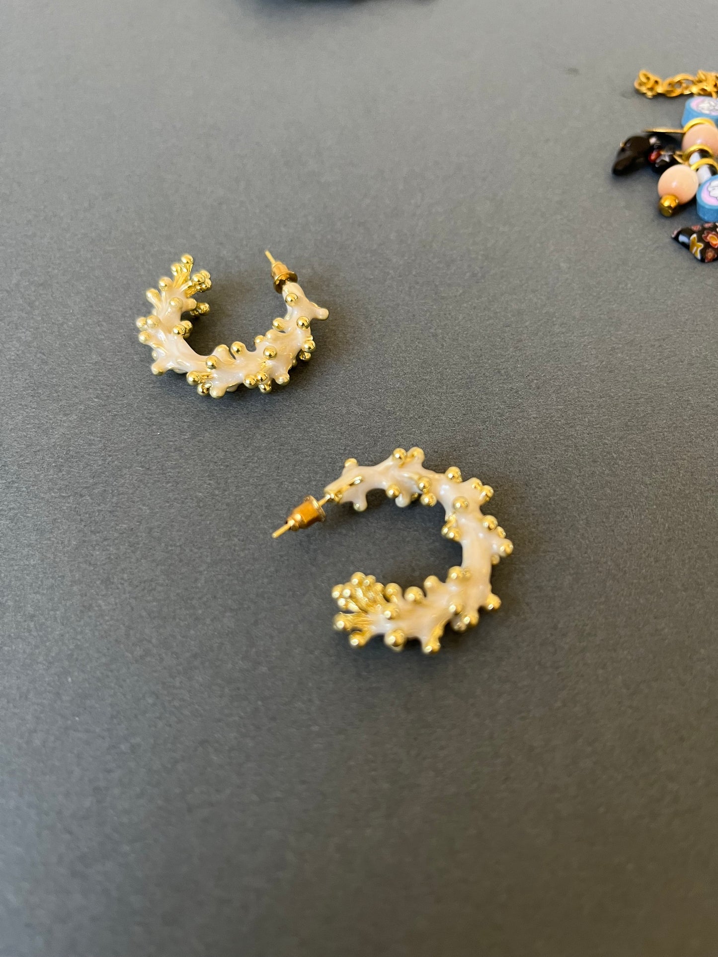 Gold plated earrings