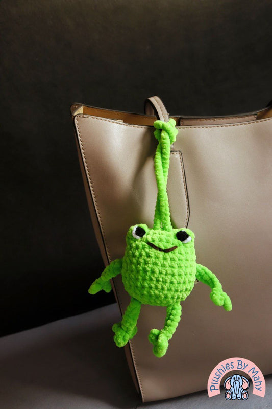 Bag charm / car hanger Lime the frog