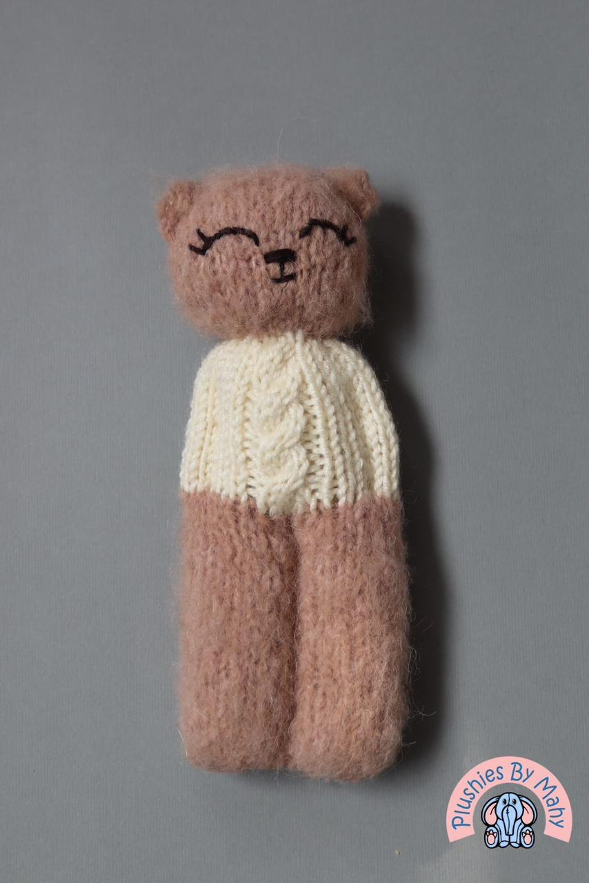 Knitted teddy bear