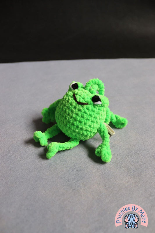 Bag charm / car hanger Lime the frog